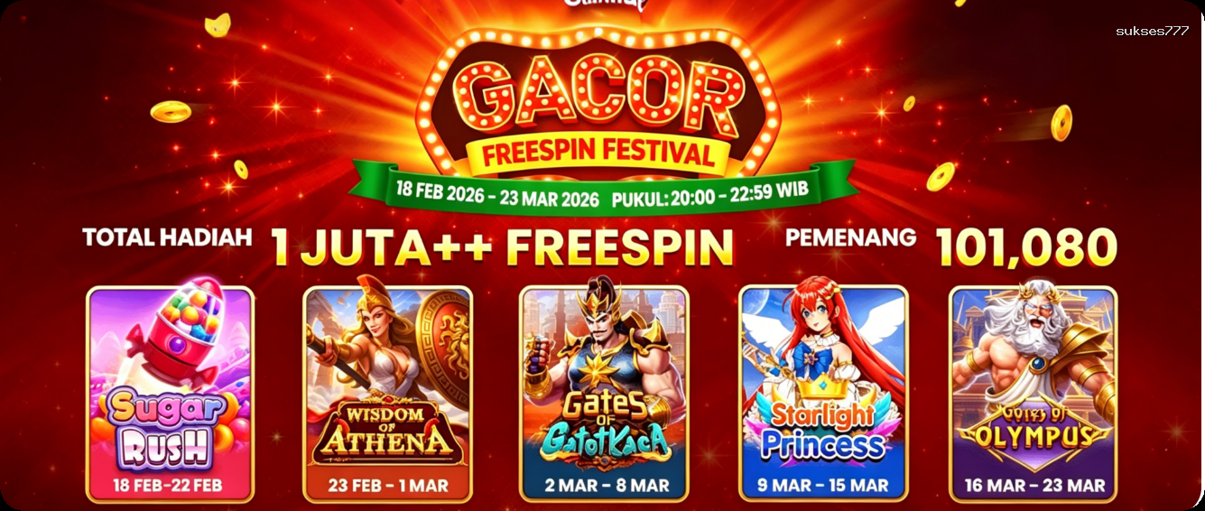 Login sukses777 Sekarang Bonus Melimpah
